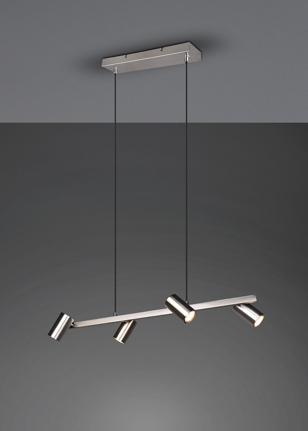 Lampada a Sospensione da Interno Attacco GU10 in Metallo Nickel Opaco