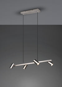 Lampada a Sospensione da Interno Attacco GU10 in Metallo Nickel Opaco