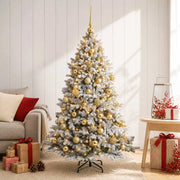Albero di Natale artificiale con palline 150 cm 150 LED 3465684