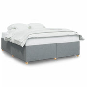 Letto matrimoniale | Letto per adulti | Giroletto senza Materasso Grigio Chiaro 180x200 cm Tessuto