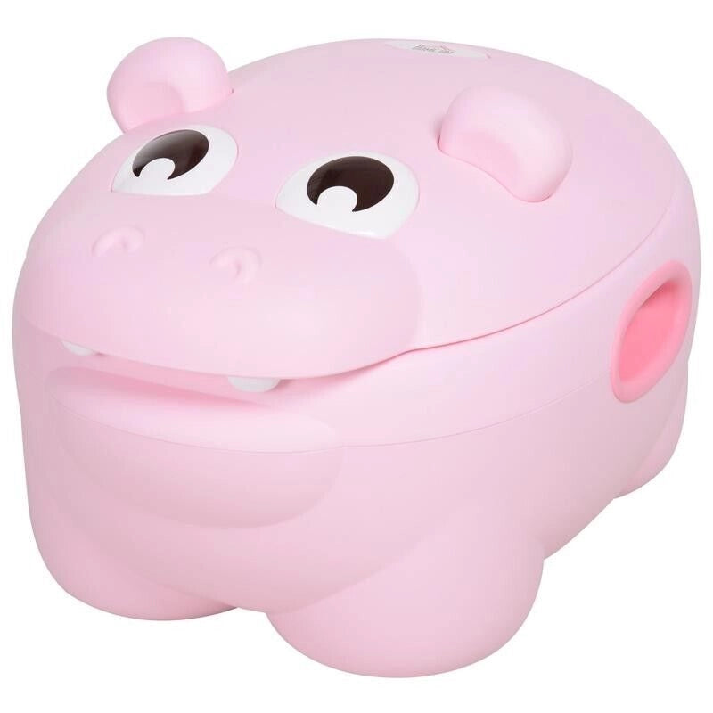 VASINO PER BAMBINI DAI 6 MESI ANTISCIVOLO 40 X 30 X 23 CM AD IPPOPOTAMO ROSA