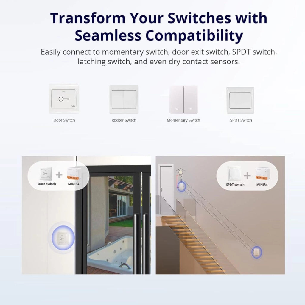 SonOff Mini R4 Extreme Interruttore Intelligente Smart WiFi Funziona con Alexa Google