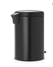 Brabantia 114106 bidone per la spazzatura 20 L Rotondo Nero