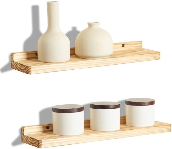 Set di pannelli di legno naturale da appendere, 30 cm, pannelli decorativi per piante, oggetto da collezione, installazione per cucina, bagno, angolo camera da letto, mobile decorativo per archiviazione, trattamento a carbonio.