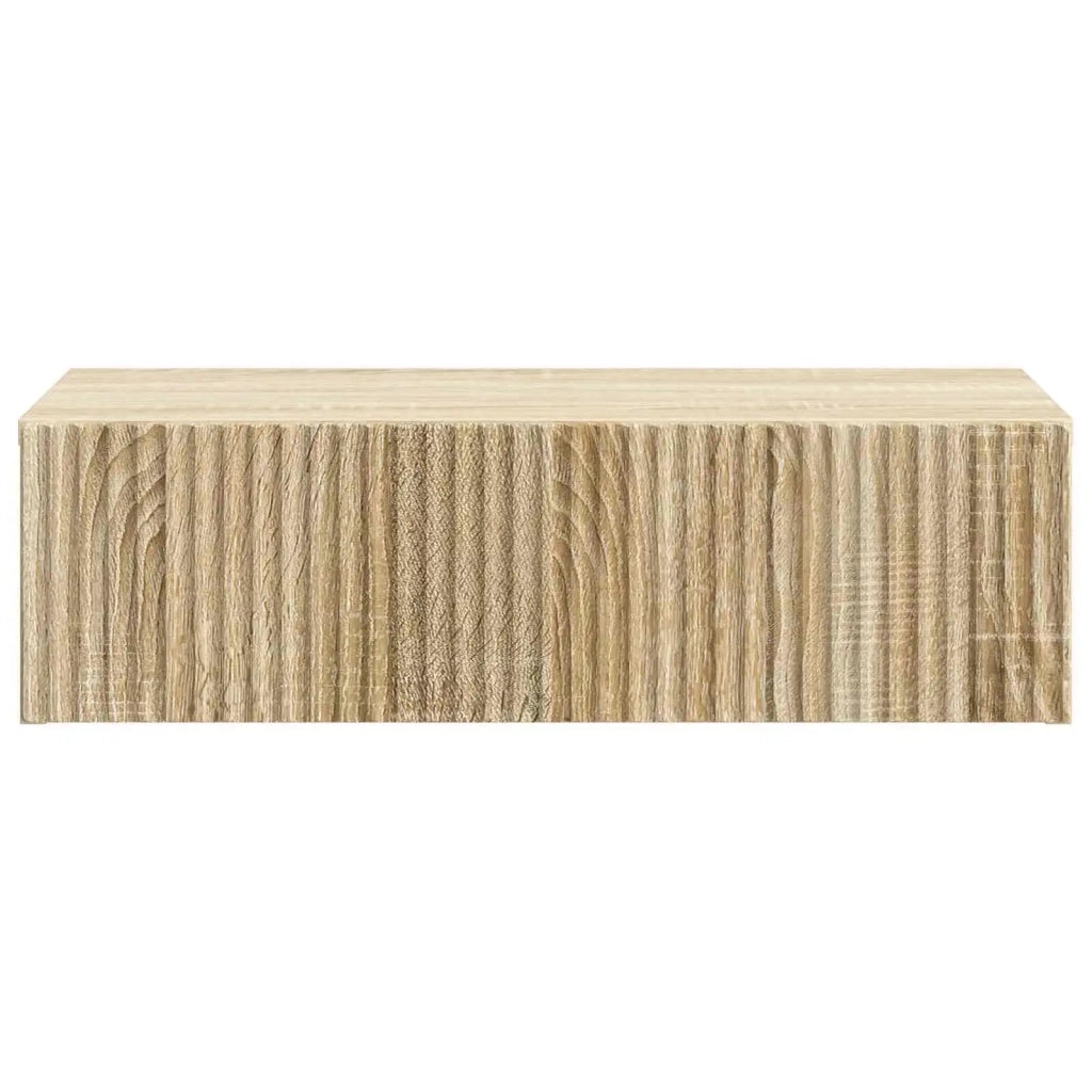 Tavolino da Parete Laterale Rovere Sonoma 59 x 34,5 x 17 cm 898487