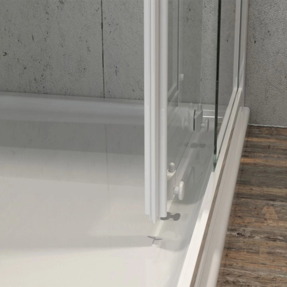 Box cabina doccia angolare con due ante scorrevoli in cristallo temprato trasparente *** misure 66.5-69.5x96.5-99.5xh...
