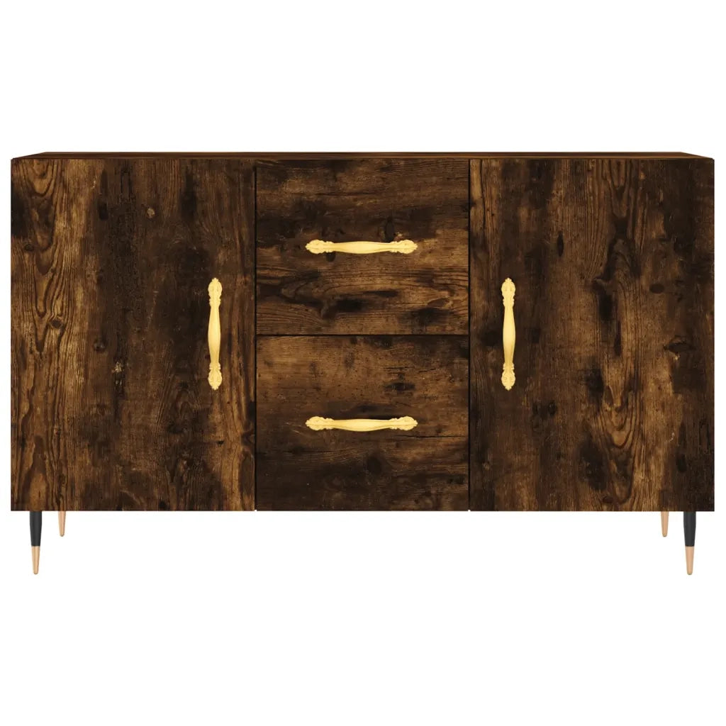 Credenza | Madia | Buffet da pranzo | Armadio da pranzo Rovere Fumo 100x36x60 cm in Legno Multistrato