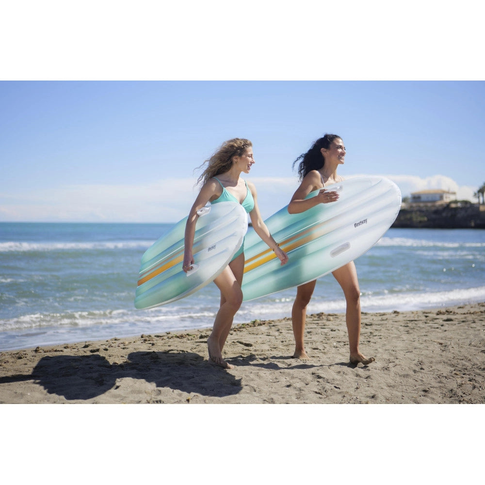 Trade Shop - Set 2in1 Materassino Gonfiabile Forma Tavola Da Surf Con Borsa Abbinata Da Spiaggia 42072 -