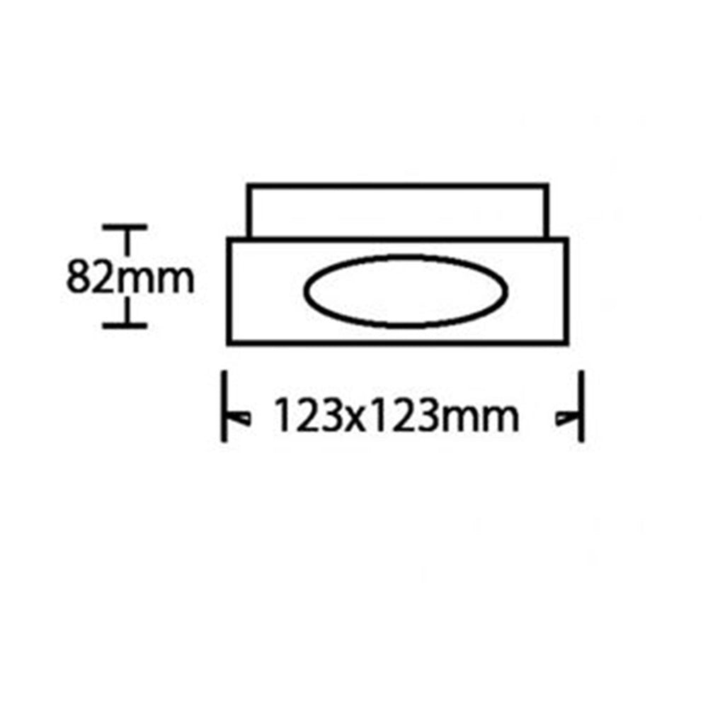 Trade Shop - Porta Faretto Orientabile Da Incasso Bianco Per Lampadine Gu10 Gu5.3 P33-gu10-b1 -