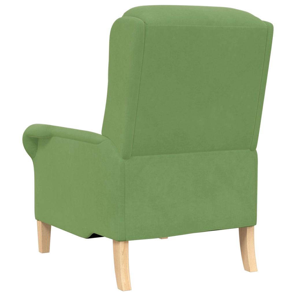 Poltrona Verde Chiaro Verde chiaro Tessuto, Legno