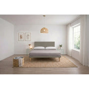 Letto imbottito Letto Matrimoniale alla Francese 140x200 cm Vertical - Similpelle,Cappuccino,Con rete