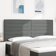 Testiera Design Lines Grigio Scuro 200 cm Tessuto