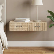 Tavolino da Parete Laterale Rovere Sonoma 87,5 x 34,5 x 17 cm 898667