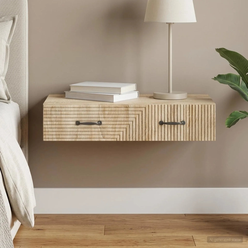 Tavolino da Parete Laterale Rovere Sonoma 87,5 x 34,5 x 17 cm 898667