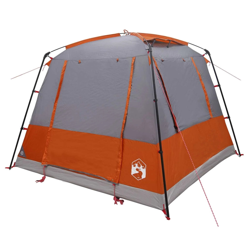 Tenda Toilette Grigio e arancione 10 persone 42017450