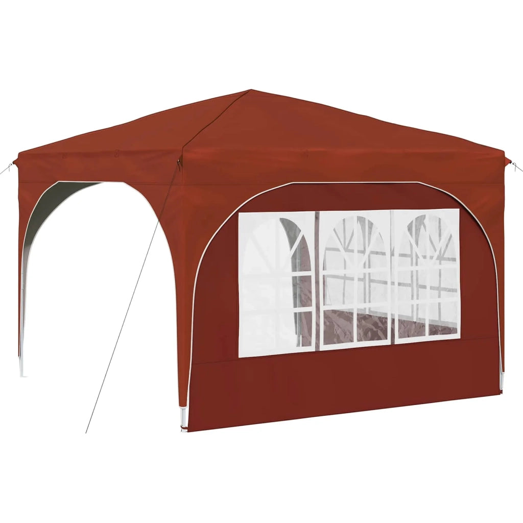 Tenda per feste a pop-up-Gazebo 290 x 290 x 245 cm Terracotta 280396
