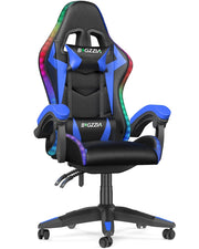Sedia da gaming,  Sedia da gaming professionale con tecnologia LED RGB integrata, con poggiatesta, supporto lombare e braccioli