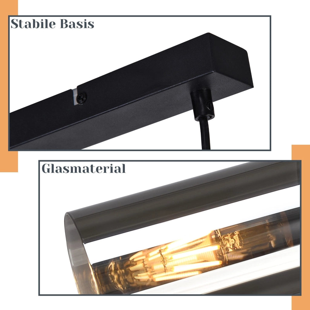 Lampada a sospensione ZMH per tavolo da pranzo E27 - moderna lampada a sospensione a LED orientabile a 3 luci
