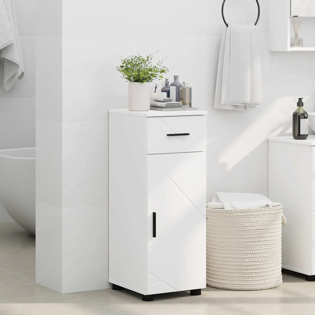 Mobile da Bagno con cassetto con porta Bianco 30 x 35 x 80 cm 883324