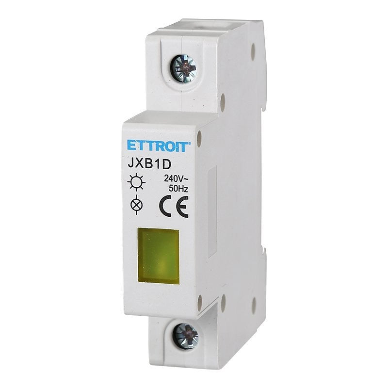 Indicatore Luminoso Modulare 230V Giallo Occupa 1 Modulo DIN Lampada Spia Led Segnalazione
