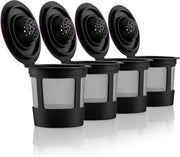 4 K-Caps riciclabili neri Adatti per macchine da caffè Keurig, filtri di caffè, compatibili con macchine da caffè Keurig 1.0 e 2.0