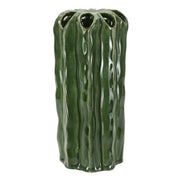 Vaso Decorativo VKH852, Verde, Ceramica, 11,5x11,5x23,5 cm