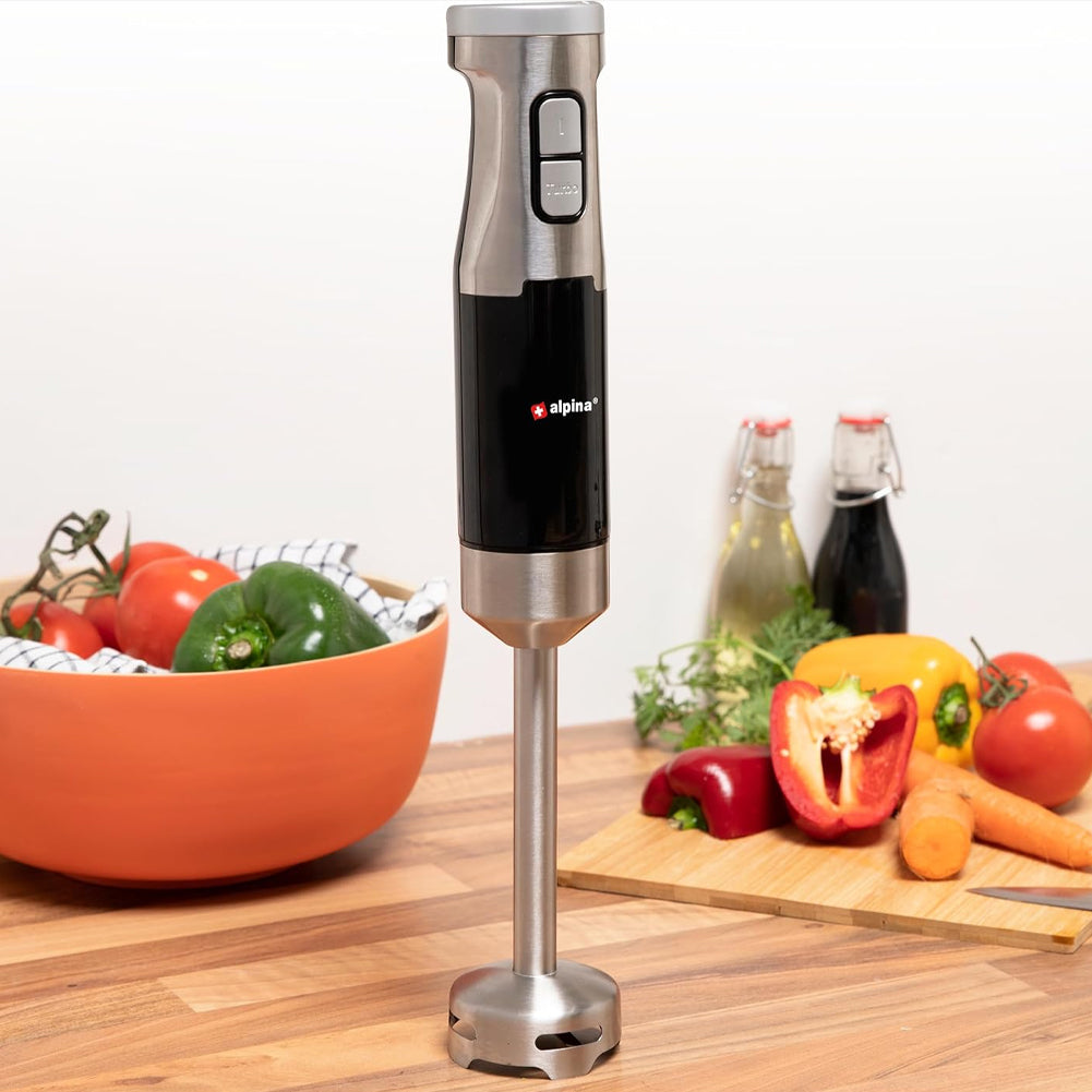 Frullatore Immersione Elettrico Mixer e Misurino 700ml 2 Velocità Potenza 1000W