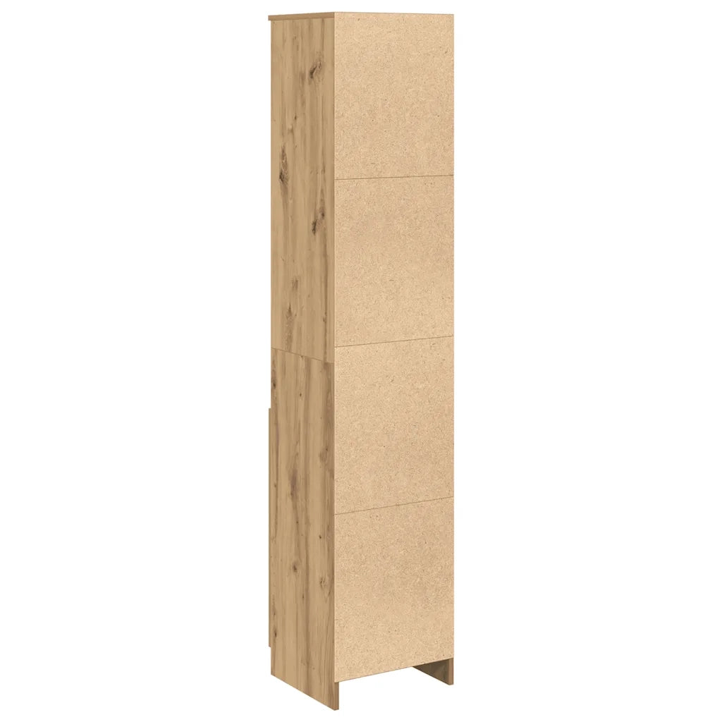 Credenza Alta Rovere Artigianale 37,5x35x180 cm in Truciolato 861678