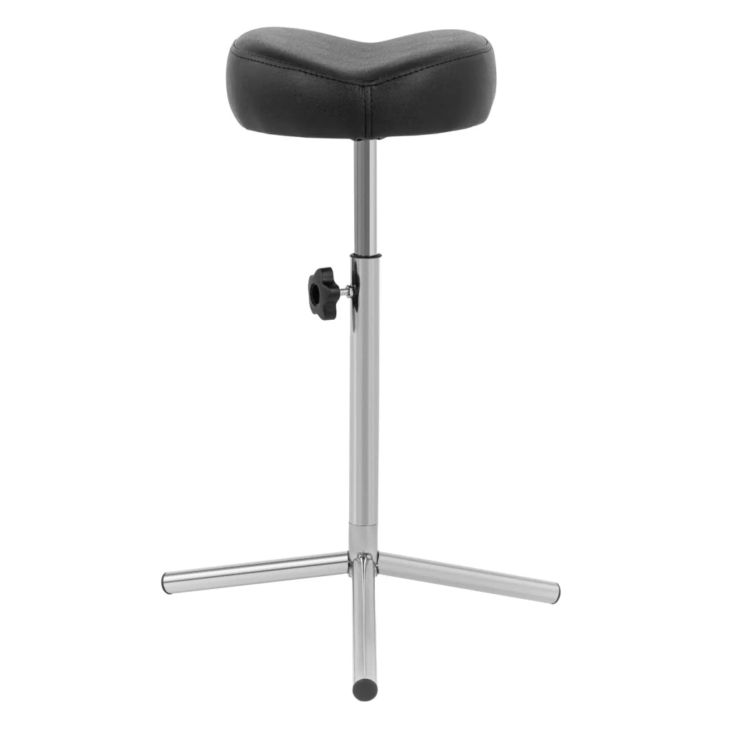 Bracciolo per tatuaggi regolabile in altezza 47 x 47 x 50-60 cm acciaio inox compensato in PVC schiuma sintetica nero 14_0009842