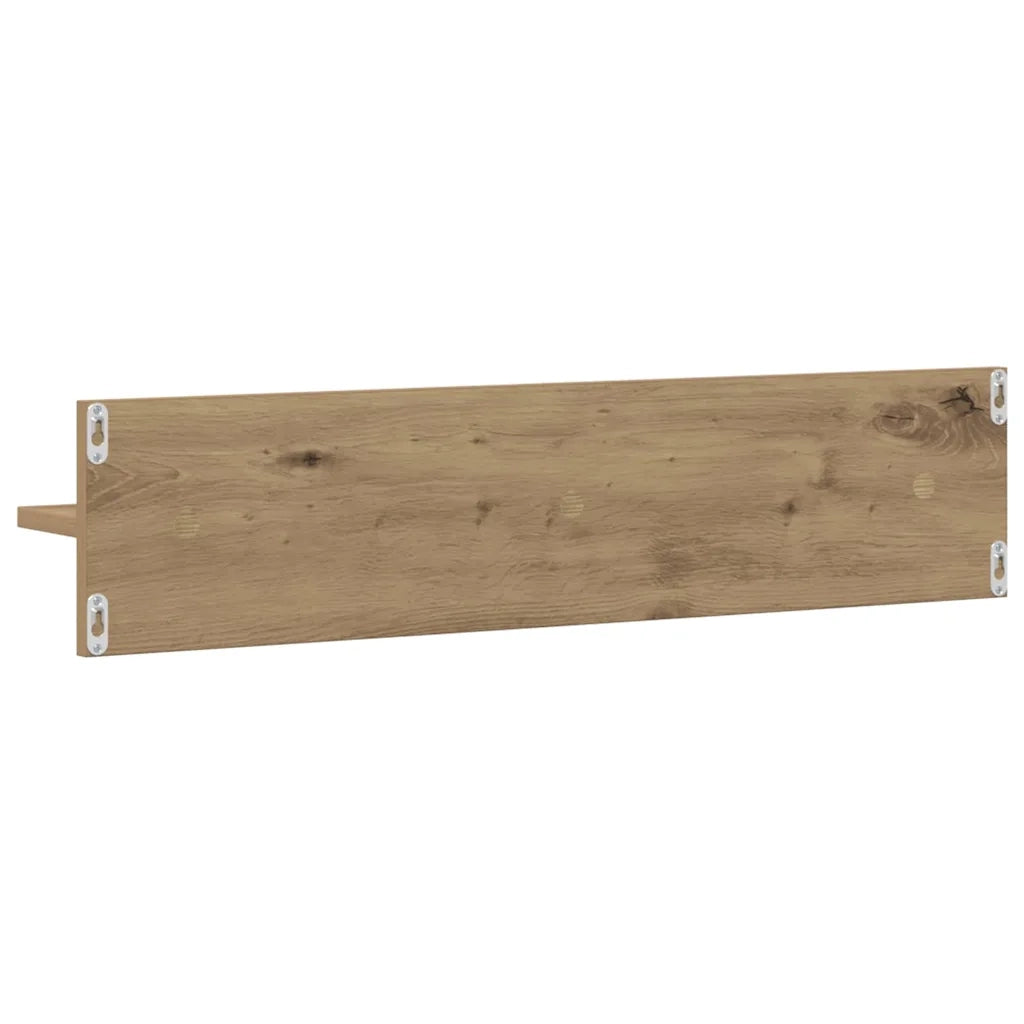 Scaffale da parete 2 pcs Rovere artigianale 80 x 11,5 x 18 cm 875189
