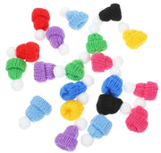 Misure di sicurezza per l'incendio - 40 pezzi - Cappelli di lana - Attività di fai da te - Arte manuale - Decorazioni natalizie - Accessori essenziali - Decorazioni per la festa di Natale