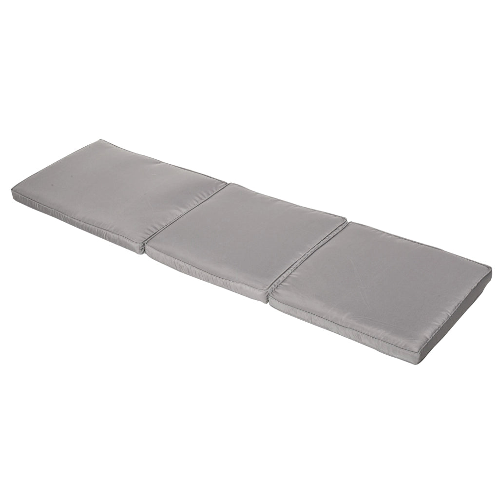 Lettino da giardino reclinabile ¨C zephmum ¨C grigio con cuscino