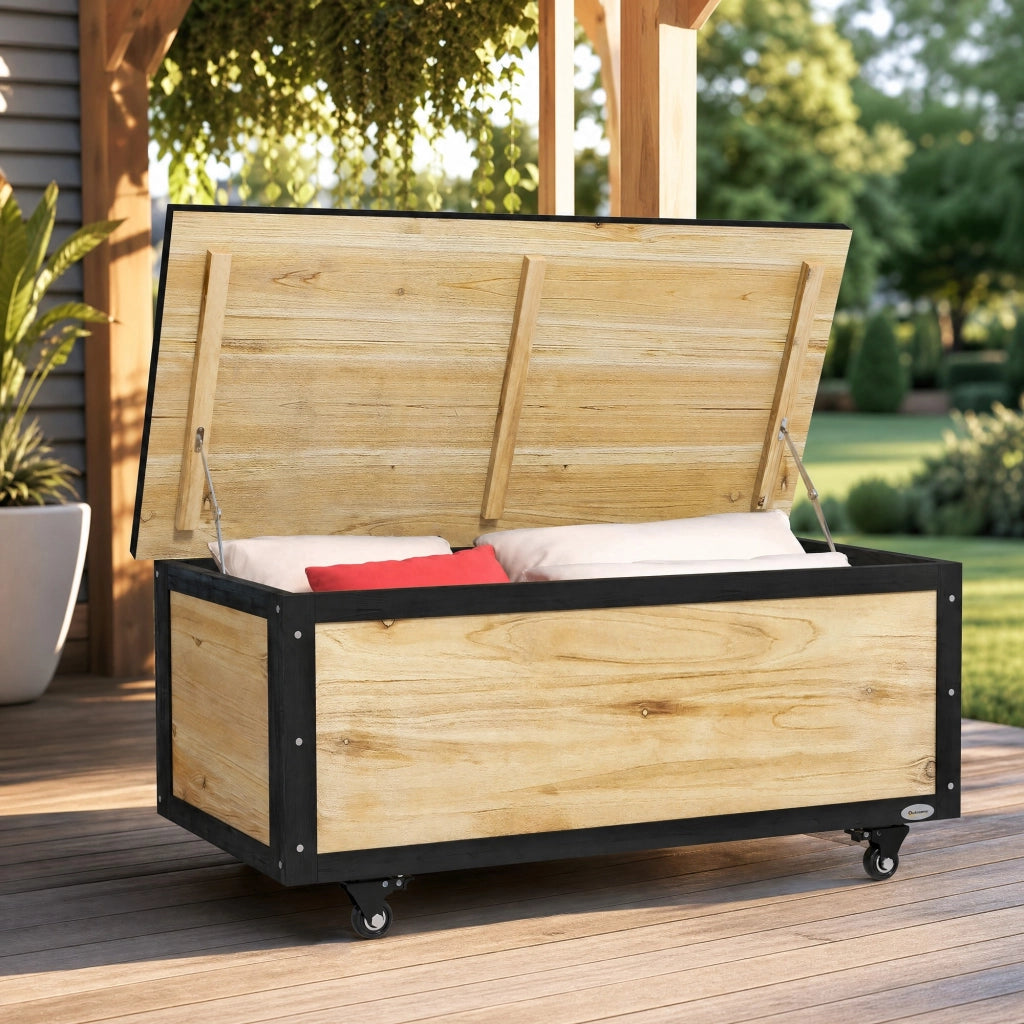 CASSETTONE PORTAOGGETTI 121 L 100x50x43 cm Legno Naturale
