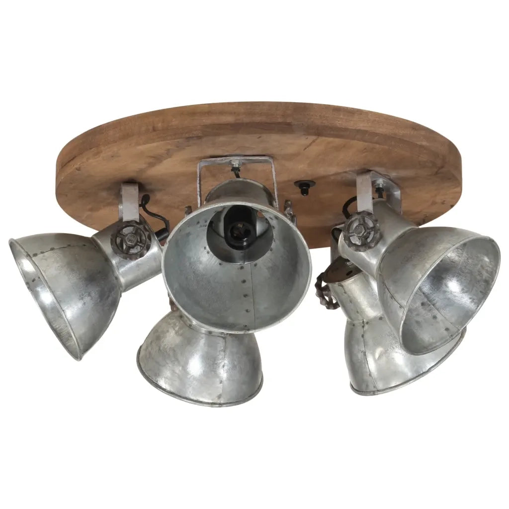 Lampada da Soffitto 25 W Argento Vintage 50x50x25 cm E27 CFW2356663