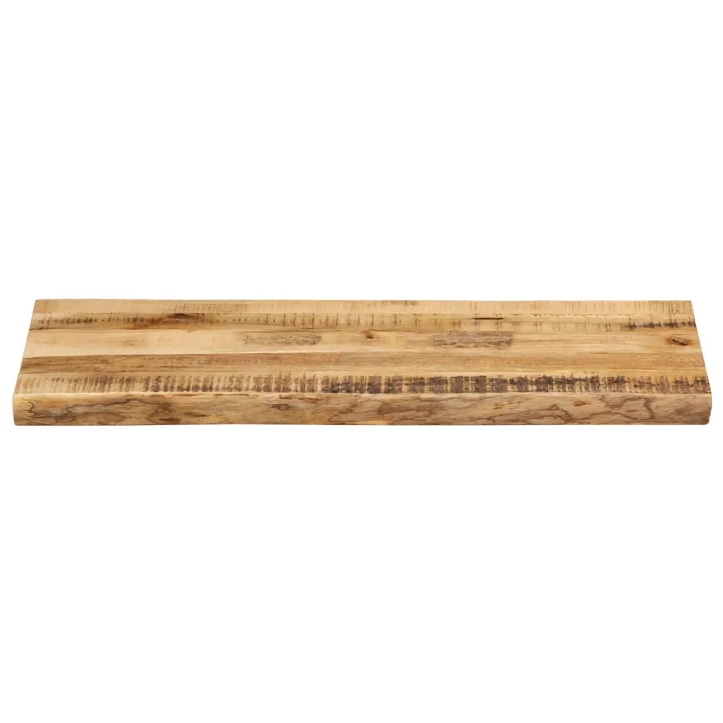 vidaXL Piano Tavolo Bordi Vivi 100x40x2,5 cm Legno di Mango Grezzo