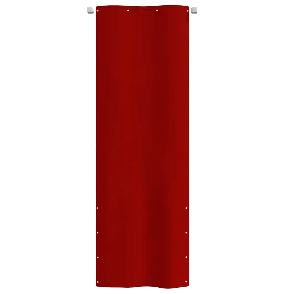 Paravento per Balcone Rosso 80x240 cm in Tessuto Oxford 148543