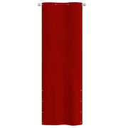 Paravento per Balcone Rosso 80x240 cm in Tessuto Oxford 148543