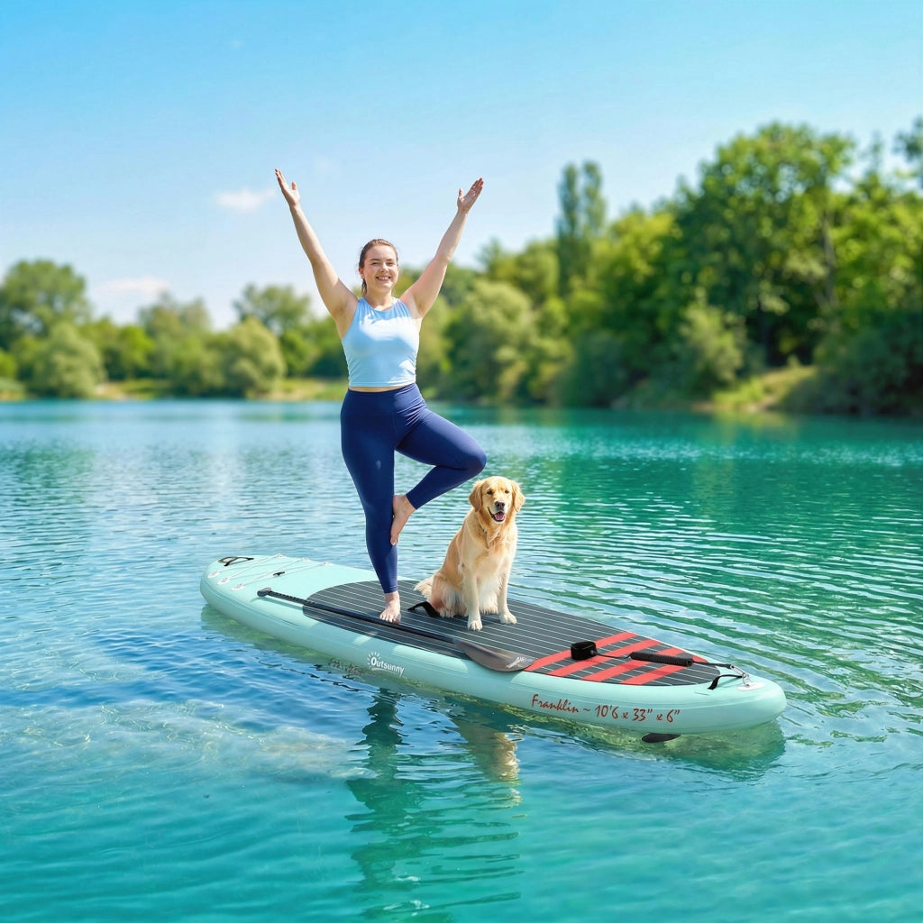 Tavolo da Paddle Surf Inflatable 320 cm Antiscivolo ¨C zephmum ¨C Alluminio Nero