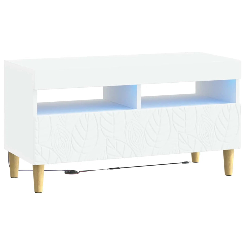 Mobile TV LED Bianco Legno ingegnerizzato 897215
