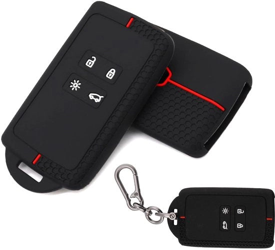 Autosleutelhoes per Renault compatibile con Clio 5/4, Megane 4/2, Captur, Dacia Duster, Scenic, Kadjar, Zoe - Autosleutelhoes in TPU, silicone, resistente agli urti