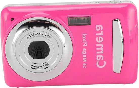Camera a Puntino 16 Megapixel con Risoluzione FHD 1080P - Schermo LCD da 24 Pollici - Zoom 16x - Stabilizzatore di Immagine - Camera Portatile per Selfie.