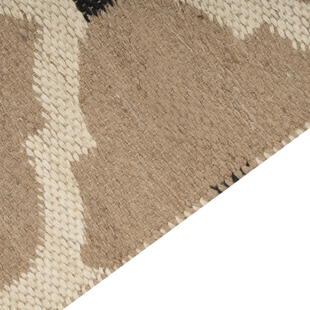 Tappeto di juta intrecciata in cotone naturale beige con nappe a motivo geometrico 200 x 300 cm stile boho camera da letto soggiorno