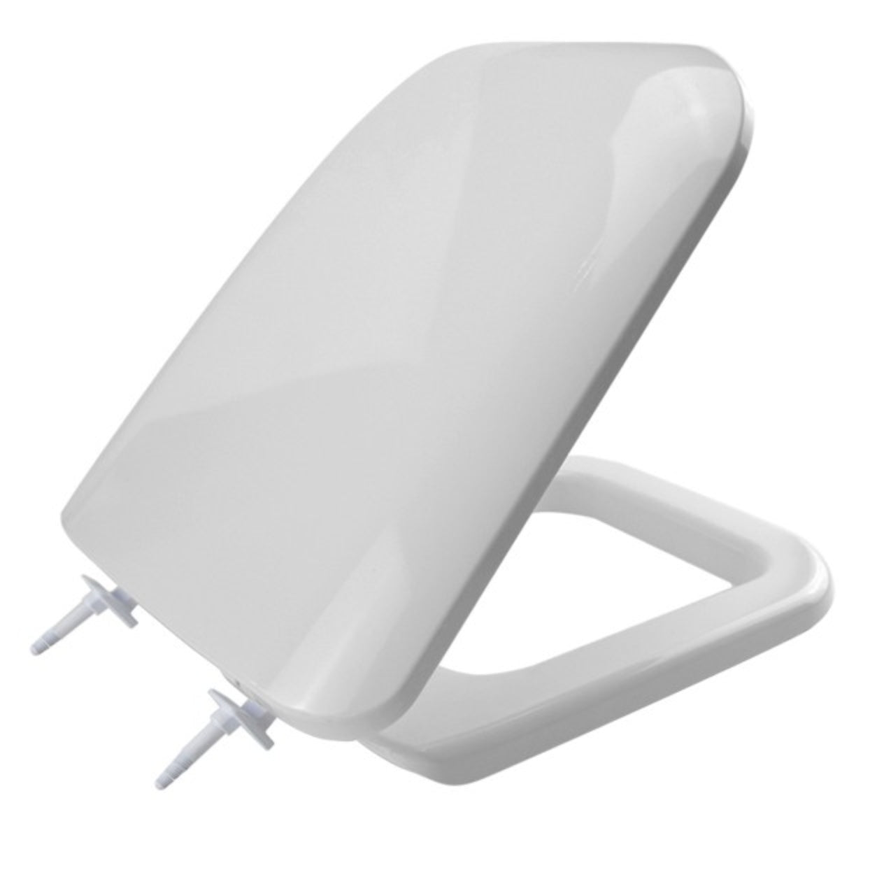 Saniplast 2FSE192402 Sedile WC, Resina Termoindurente, Bianco, 45x35x6.5 cm