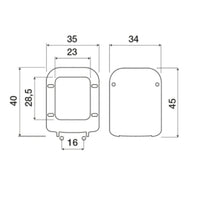 Saniplast 2FSE192402 Sedile WC, Resina Termoindurente, Bianco, 45x35x6.5 cm