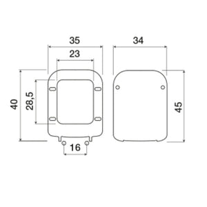 Saniplast 2FSE192402 Sedile WC, Resina Termoindurente, Bianco, 45x35x6.5 cm