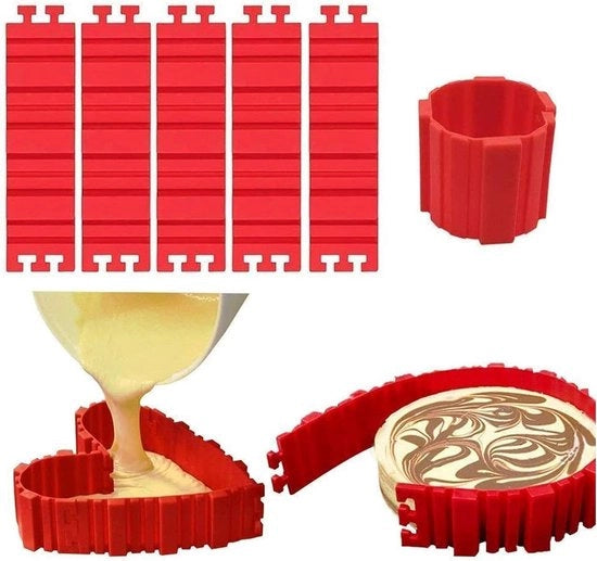 Panna Cotta a Forma di Serpente Fornello a Cottura per Torta DIY - Progettare le Tue Tortine Ogni Forma - 5 pezzi - contenuto HTML necessario per panna cotta