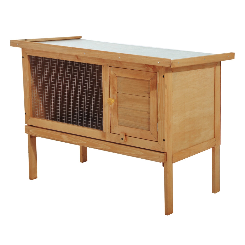 Casa per conigli esterno grande con vassoio estraibile ¨C zephmum ¨C legno 90x45x65cm