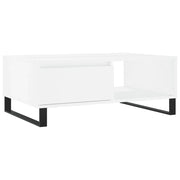 Tavolino da salotto | Tavolino da caff¨¨ | Tavolino da Soggiorno Bianco 90x60x35 cm in Legno Multistrato
