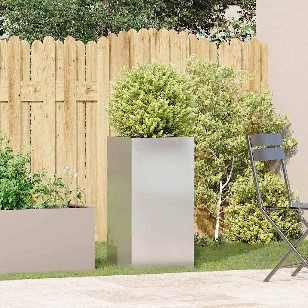 Fioriera 40x40x80 cm in Acciaio Inox 860707
