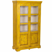 Vetrina in legno giallo 105x40x180h cm
